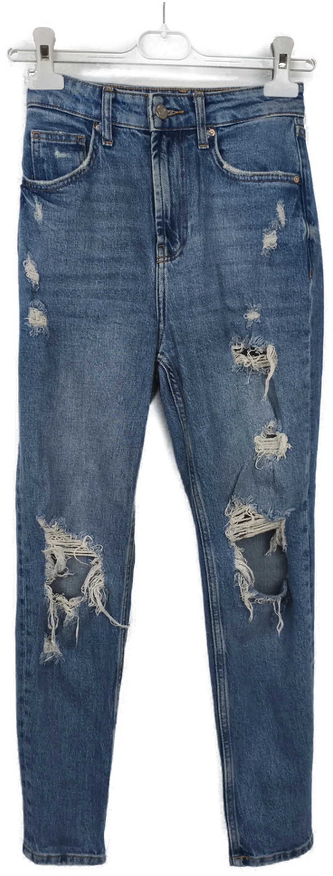 Bershka, Jeans Damen, Gr. XS - Bild 4