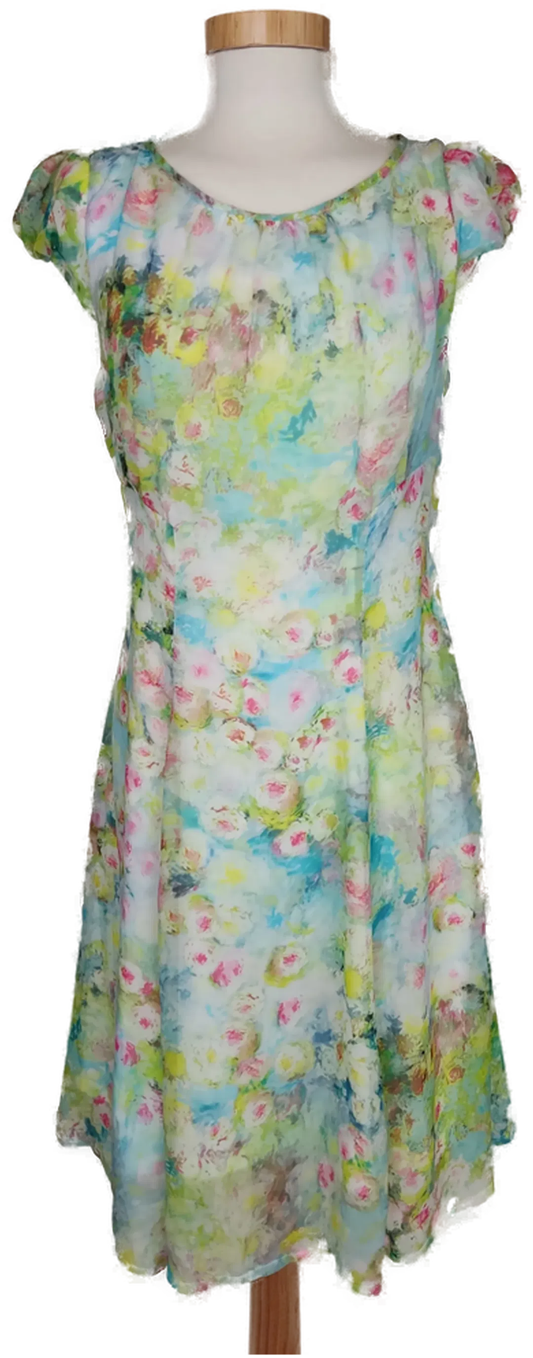 Orsay Damen Kleid grün/blau/rosa geblümt - S/36 - Bild 4