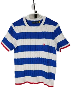 Polo Ralph Lauren Kurzarm Strickpullover Gestreift | Wie Neu - Bild 5