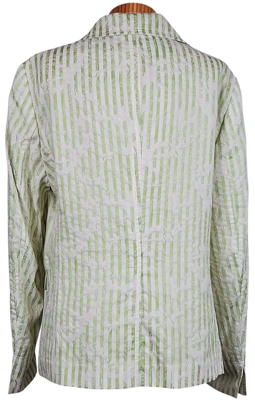 Delmod Vintage Damen Blazer, weiß/grün - Gr. XL  – Bild 3