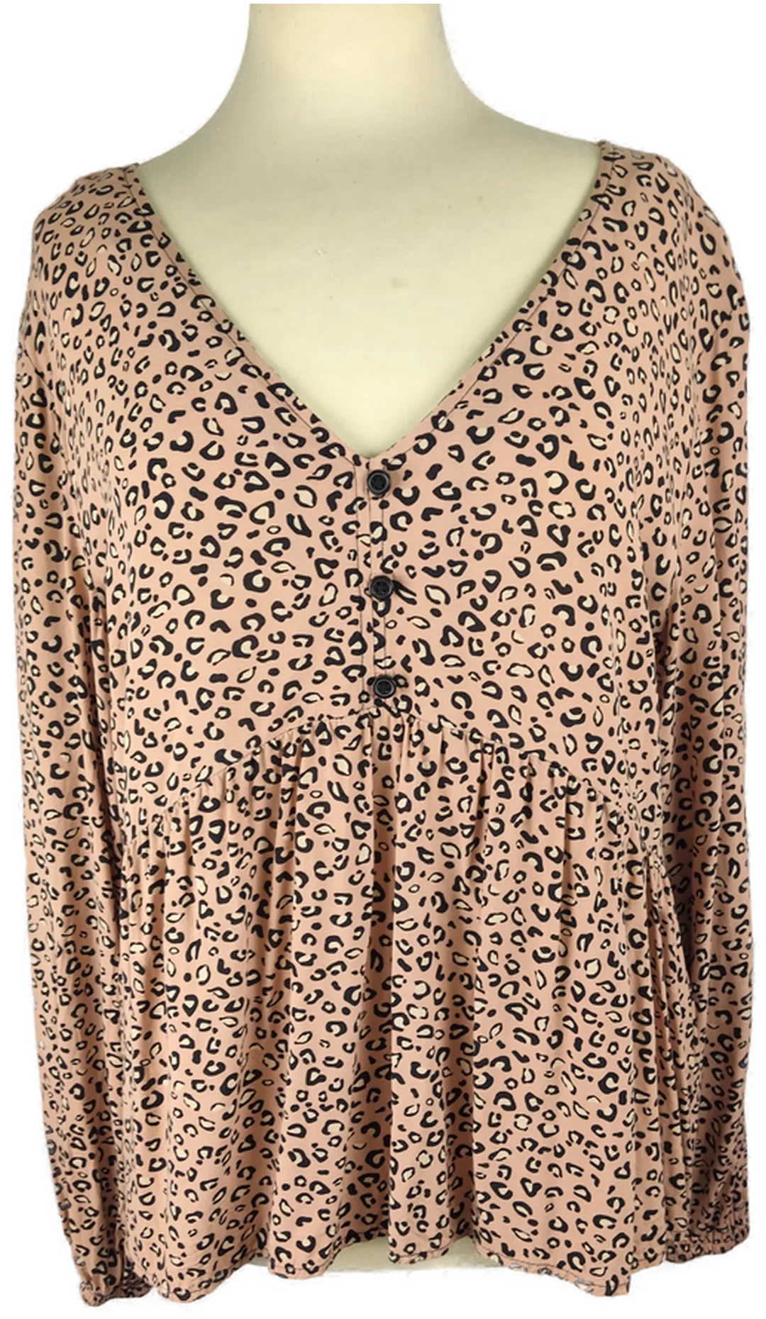 Damen-Shirt Clockhouse Viskose Gr.44 Animal Print | Sommer-Statement - Bild 1