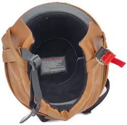 Motorradhelm Retro unisex braun/beige Gr. S (55-56) - Bild 5