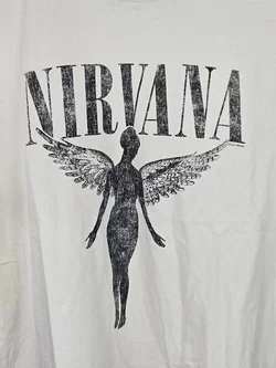 Nirvana H&M Herren Band T-Shirt, beige - Gr. S  – Vorschau 2