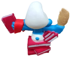 Schleich Peyo Schlümpfe - Schlaubi Schlumpf mit Bücherstapel - Bild 2