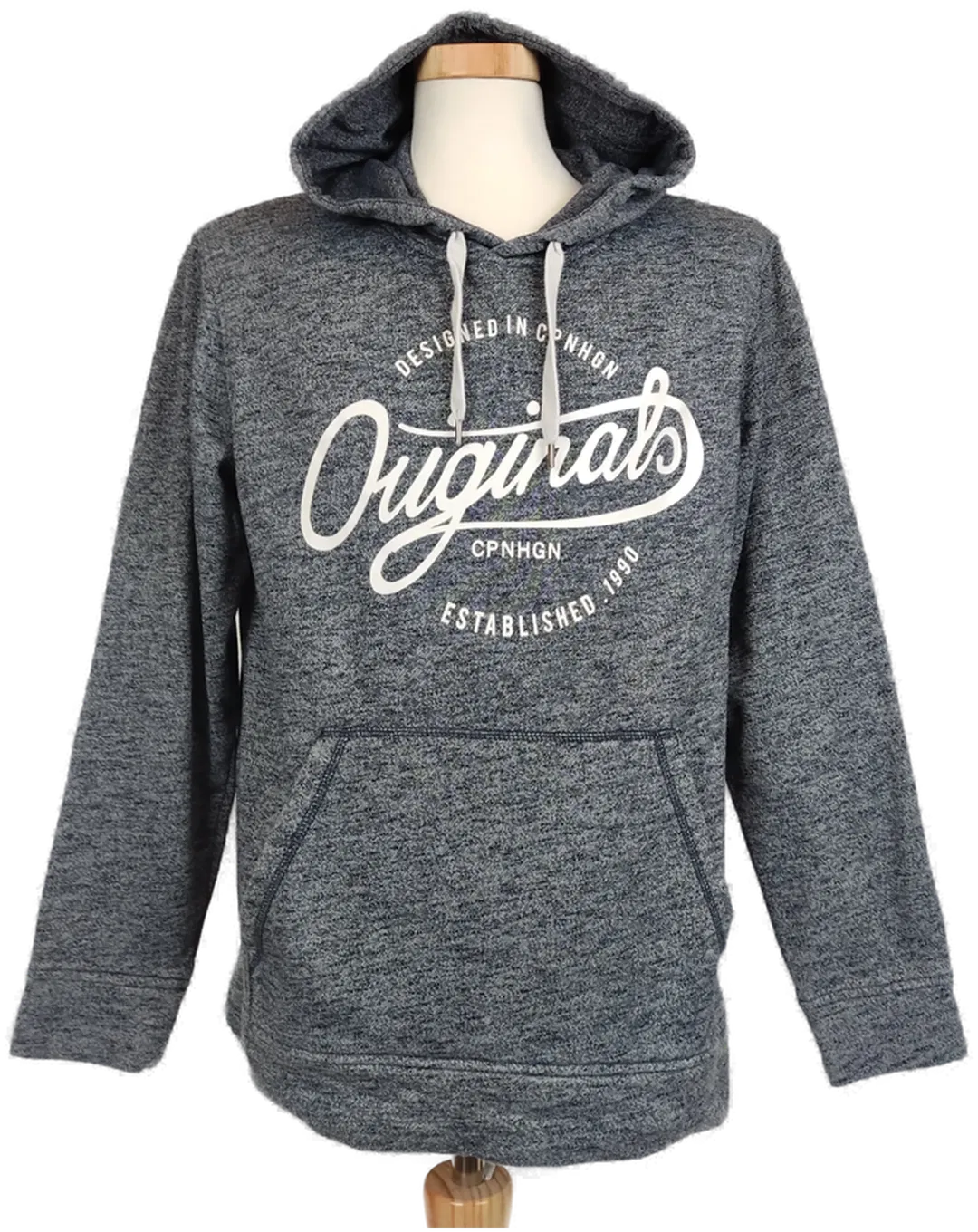 Jack & Jones Herren Hoodie  blau meliert Gr. XL - Bild 1