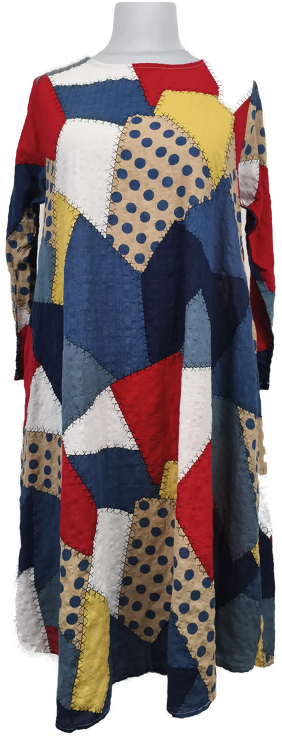 YL, Sommerkleid, Seersucker, Gr. XL,  - Bild 1