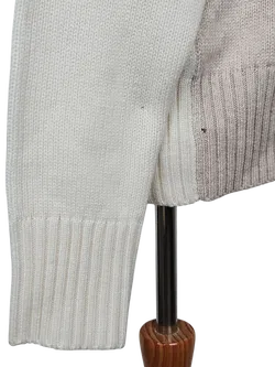 RENA MARX Damen Wollpullover, beige/weiß - Gr. M  - Bild 5