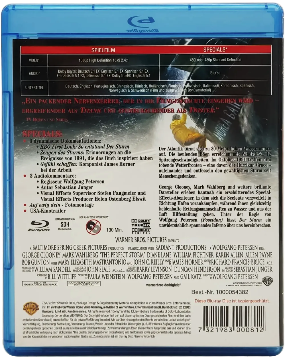 Blu-Ray "Der Sturm" mit Mark Wahlberg und George Clooney – Bild 2
