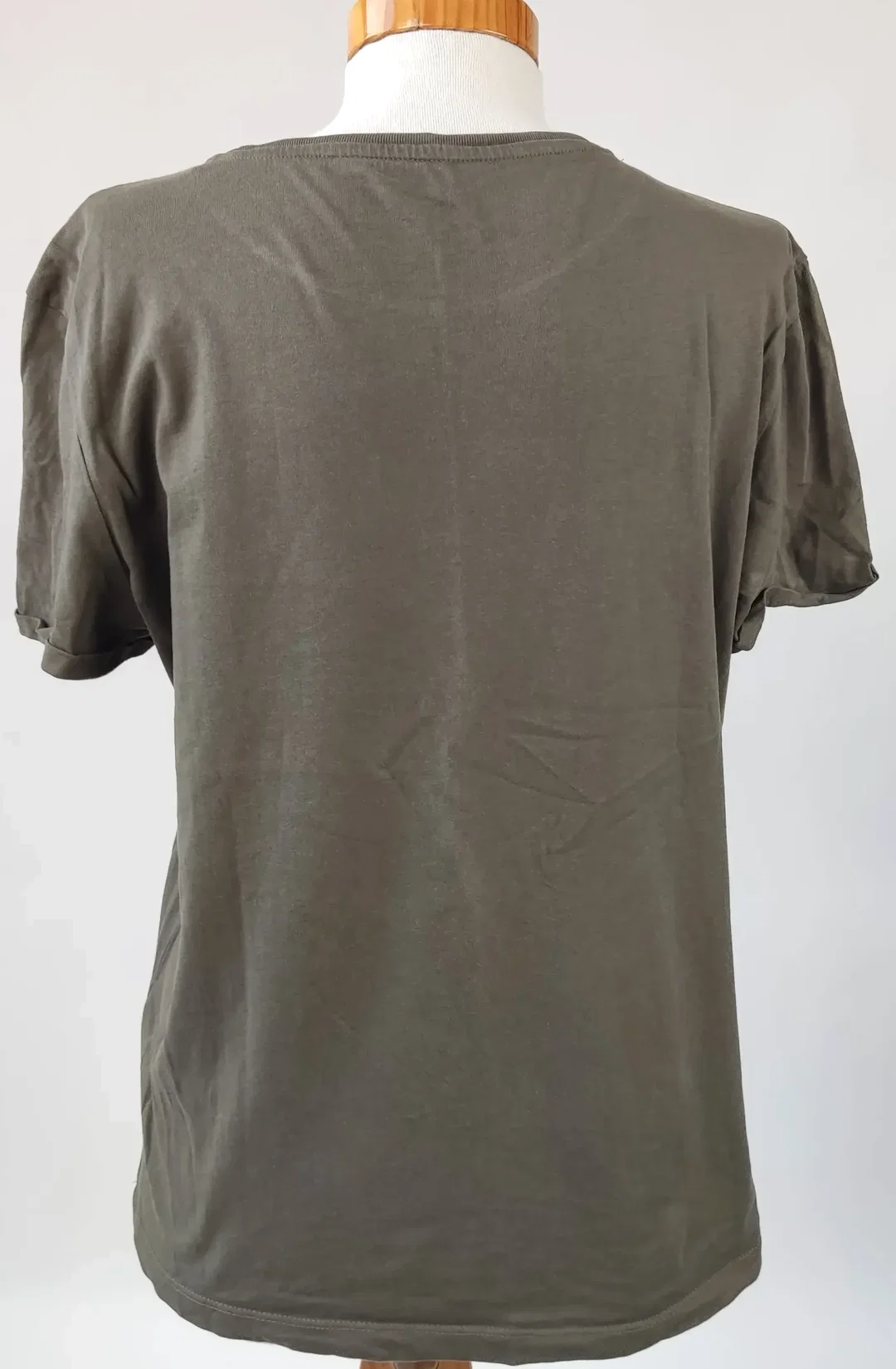 Tom Tailor Damen T-Shirt grün mit Muster - Gr. M  – Bild 4
