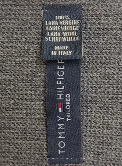 Tommy Hilfinger Unisex Schal aus Schurwolle mehrfarbig gestreift  – Vorschau 3