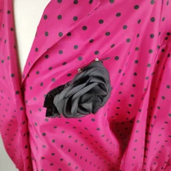 FINK Modell Bluse - Gr. 40 / Polkadot mit Brosche - Bild 4