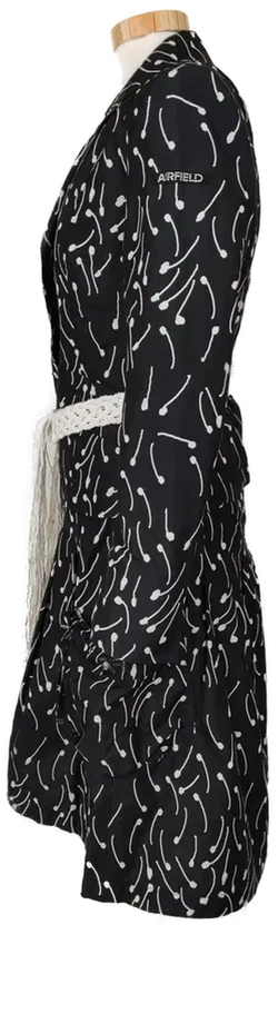 AirField Damenkostüm schwarz/weiß 2-teilig - Größe: S/36 - Bild 3