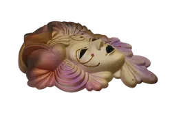 Wandmaske im veneziansichen Stil aus Gips - Höhe ca. 33 cm  - Bild 3