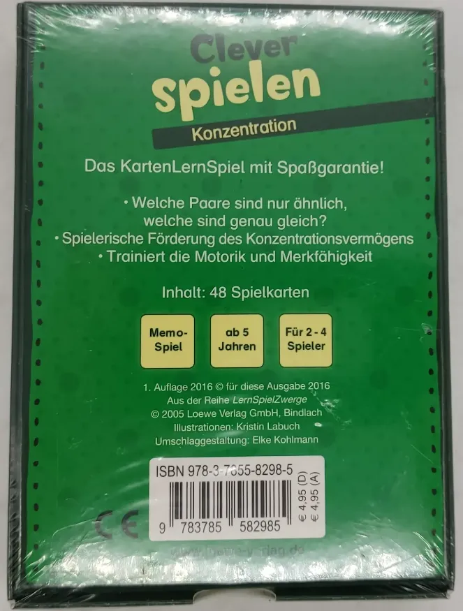 Loewe Clever Spielen Konzentration Kartenspiel – Bild 2
