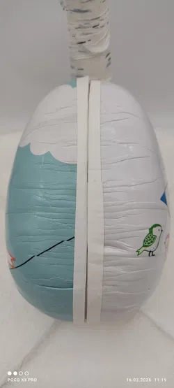 Großes Befüllbares Karton-Osterei | Retro-Osterdeko - Bild 5