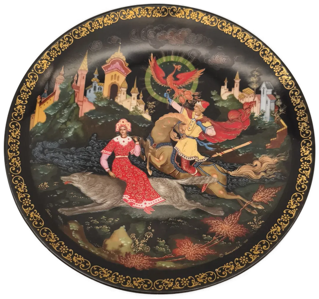 Wandteller Porzellan, Russland - Bild 4