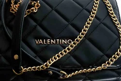 Mario Valentino Umhängetasche schwarz, gesteppte Chain Bag - Bild 2