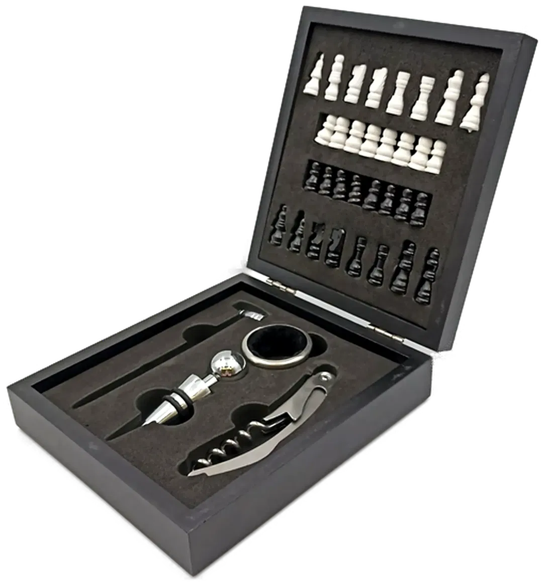 Inspirino GmbH Rajapack Schachspiel mit Weinzubehör - Bild 1