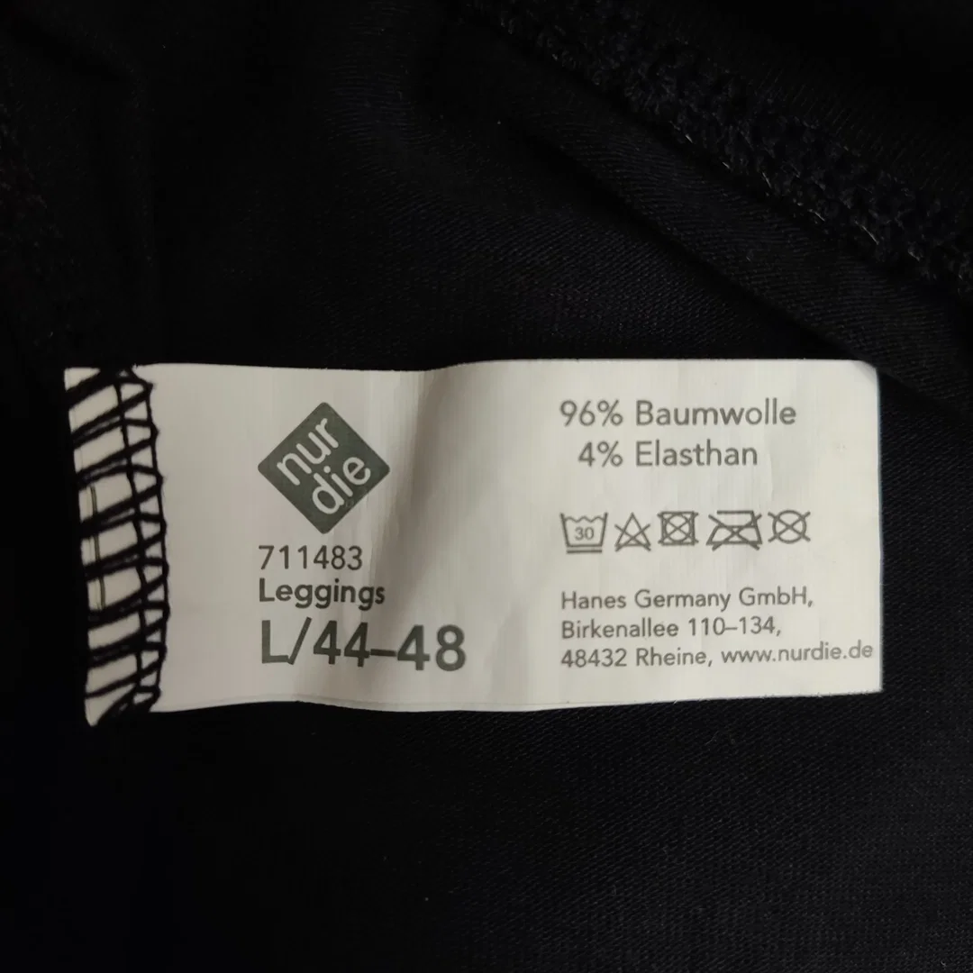 nur die Damen Sportleggings schwarz - L 44-48 – Bild 3