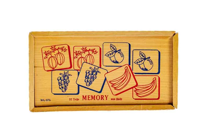 Vintage Memory aus Holz - Bild 1