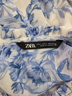 Zara Bluse Geblümt Polyester | Jeans-Begleiter - Bild 5