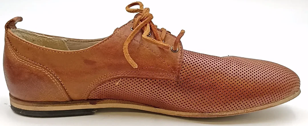 No Brand Herren Lederschuhe braun Gr. 41 – Bild 7