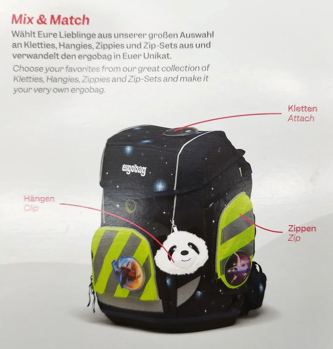 Ergobag Klettieset, Pegasus, 5 tlg.  – Bild 2