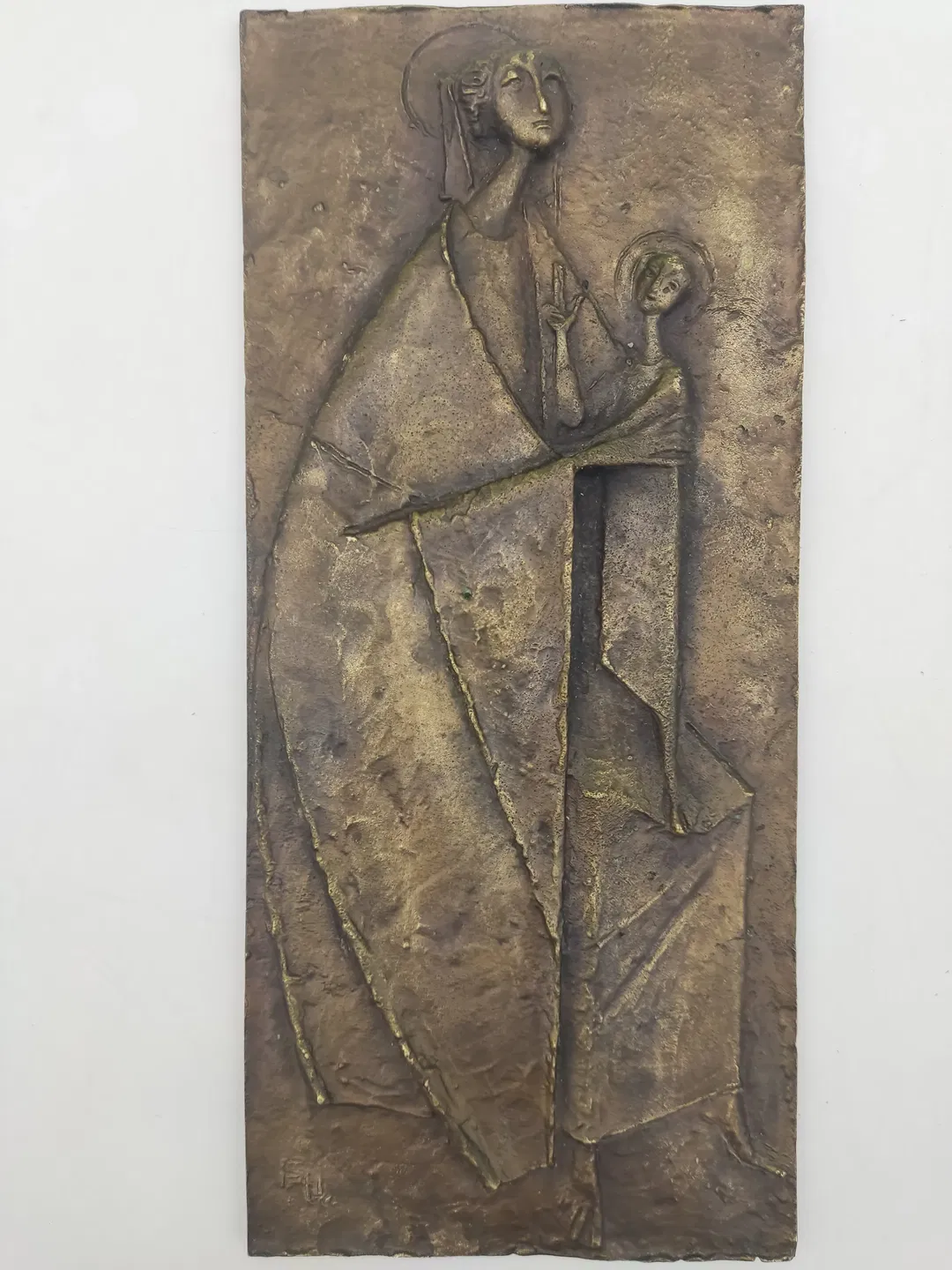 Prof, Erwin Huber: Bronze Relief 
