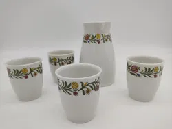 5 teiliges Lilien Porzellan Glühwein Set - Bild 3