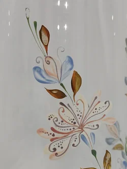 Handbemalte Glasvase Mit Blumenmotiv  | Floraler Schatz - Bild 5