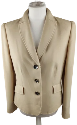 Damen-Sakko Creme M/38 | Business-Klassiker, Chemisch Behandelt