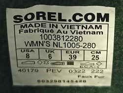 Sorel Damenwinterstiefel beige/schwarz Gr. 39 – Vorschau 8