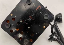 Vintage Bakelit Telefon Wählscheibe – Deko Requisite Tischfernsprecher - Bild 4