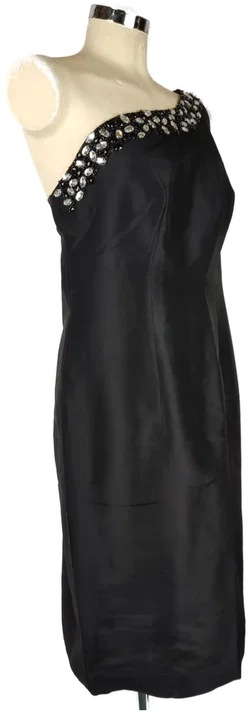 Etuikleid  Mit Steinverzierung | Asymmetrischer Chic Größe 44 - Bild 3