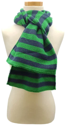 United Colors of Benetton Kinderschal grün/dunkelblau Gr. S-2XL - Bild 1