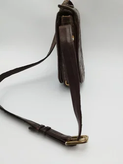 Bally- Vintage Kroko Handtasche in dunkelbraun - Bild 4