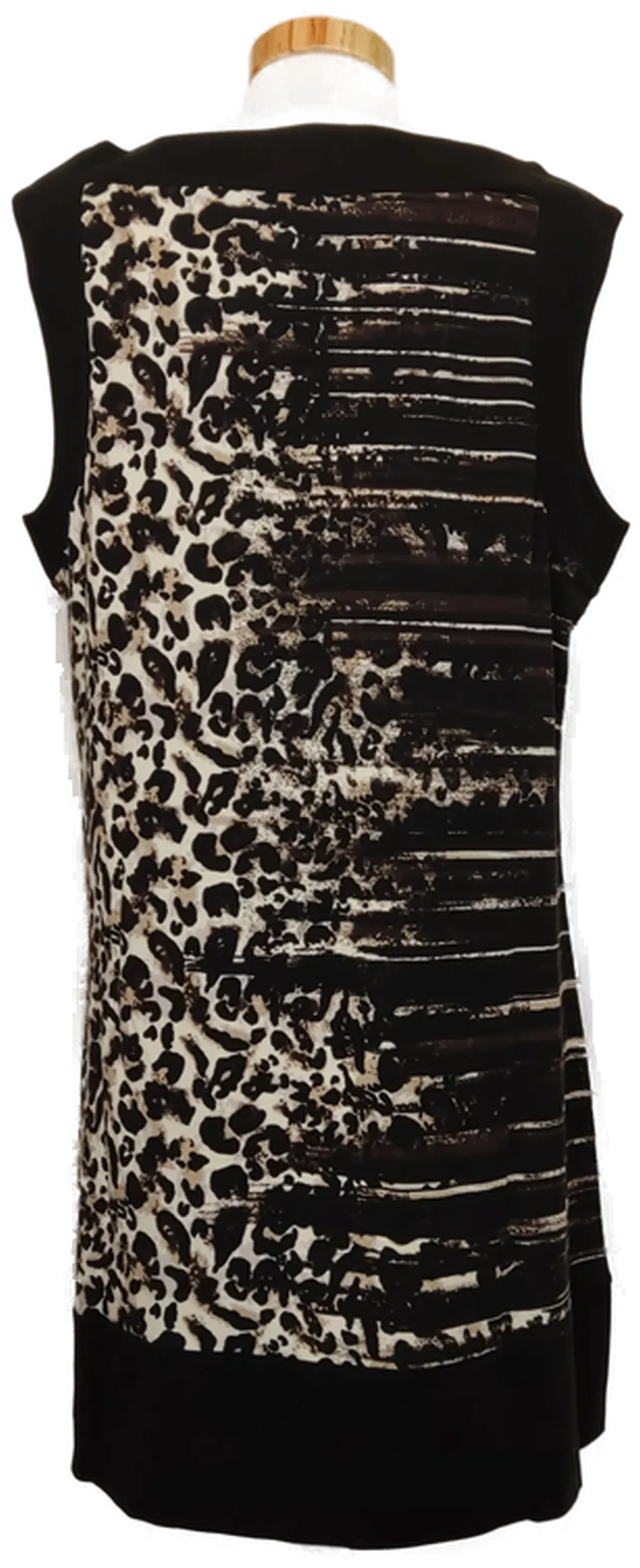 Comma Damen Leo Kleid schwarz/braun Gr. 42 – Bild 4