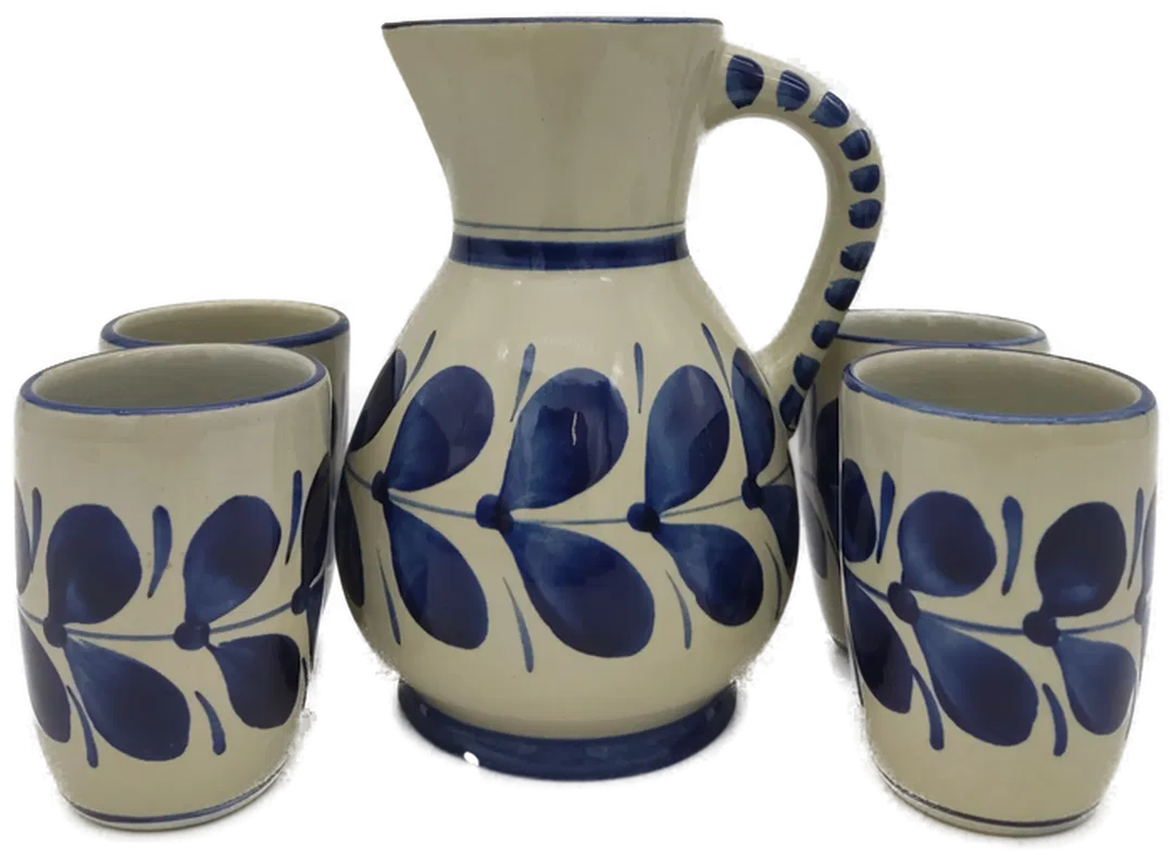 Gollhammer Keramik Austria Krug incl. 4 Becher - Bild 1