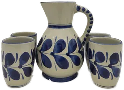 Gollhammer Keramik Austria Krug incl. 4 Becher - Bild 1