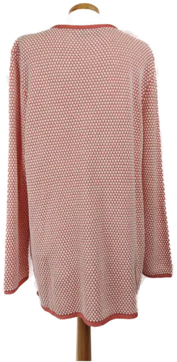 Collection L Damen-Pullover lachs/weiss-gemustert - XXL/44 - Bild 2