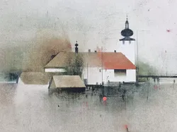 ERNST BALLUF - Schloss Orth - Lithographie  - Bild 3