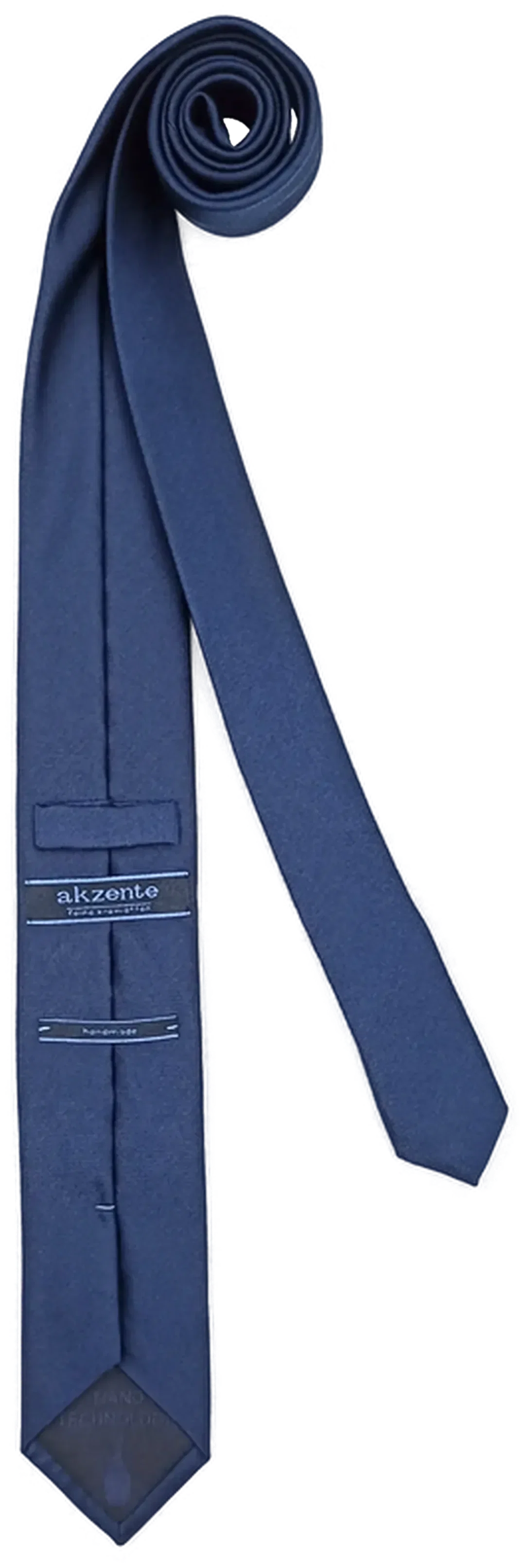 Akzente Herren Seidenkrawatte blau  – Bild 2