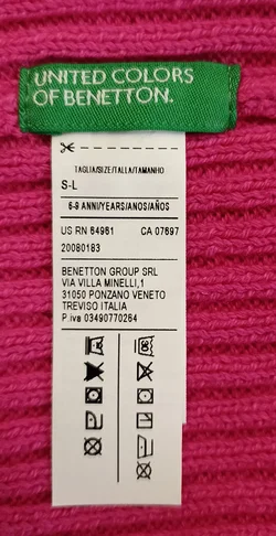 United Colors of Benetton Kindermütze pink Gr. S-L - Bild 3
