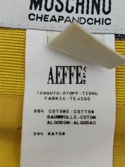 Moschino Damen Rock senf/schwarz deutsche Gr. 44 vintage - Bild 3