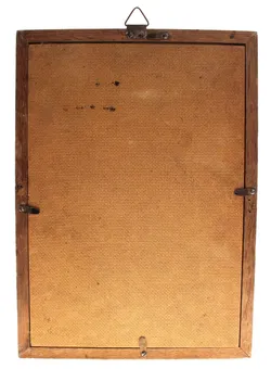 Bildnis eines Mädchens – Druck hinter Glas im Holzrahmen - Bild 2