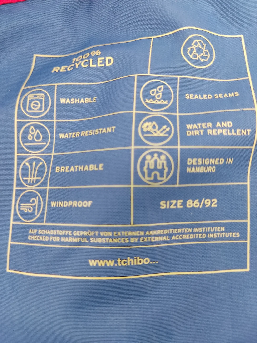 Tchibo Kinder Matschhose Blau Gr. 86/92 – Bild 3