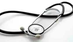 MED COMFORT QUALITY Flach-Stethoskop mit Tasche in schwarz - Bild 3