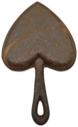 Metall-Pfanne in Herz-Form - 22x13cm - Bild 3