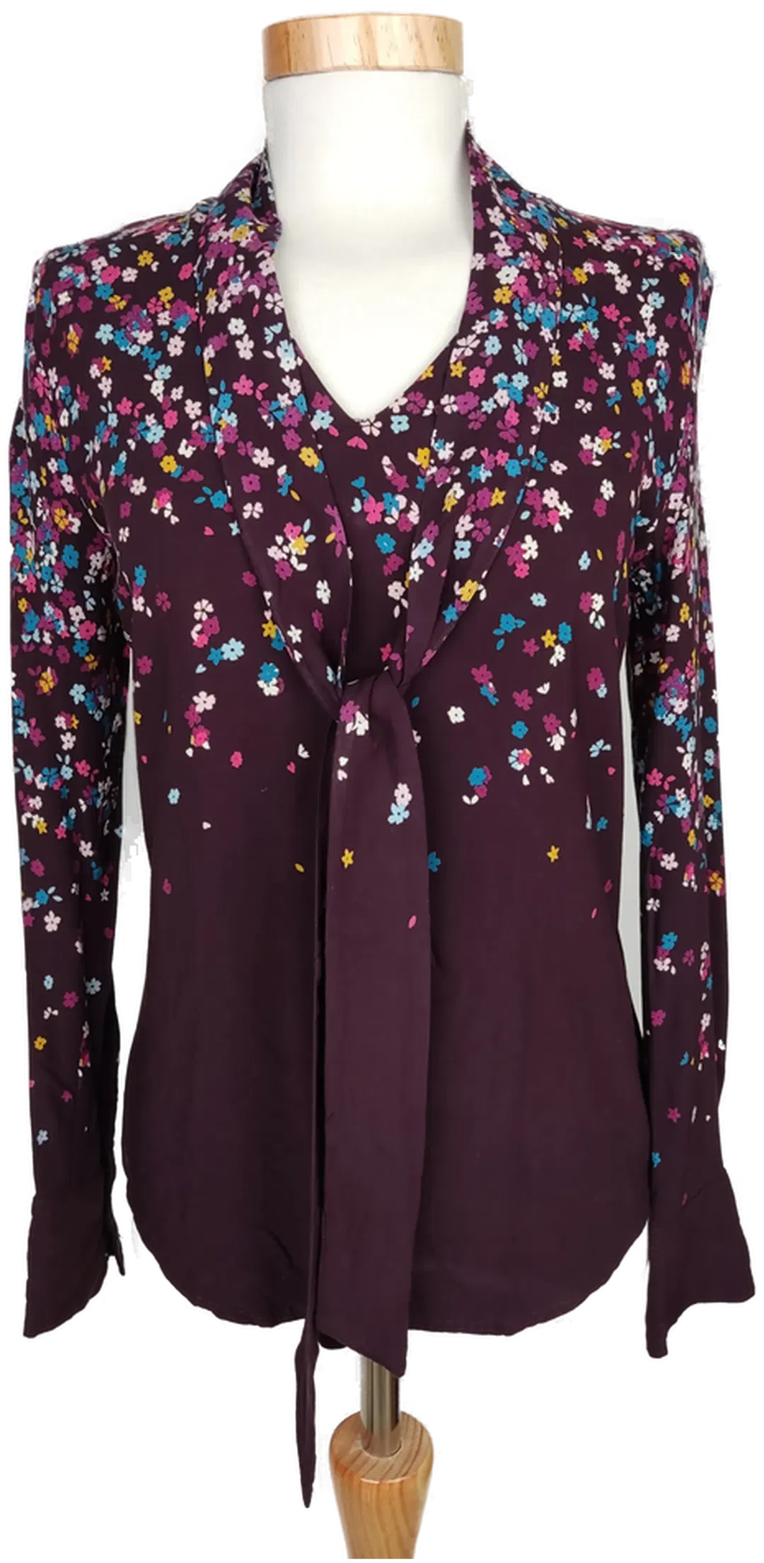 Zero Damen Bluse violett geblümt - XS/34 - Bild 1