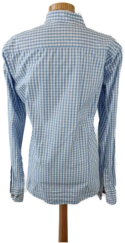 Pure Casual Damenbluse weiß, blau kariert - Gr. M/38  - Bild 3